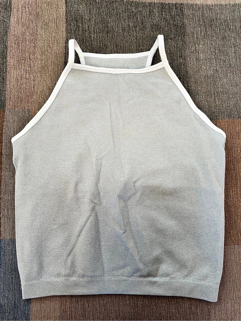 DSG Ribbed Tank Top Grey
